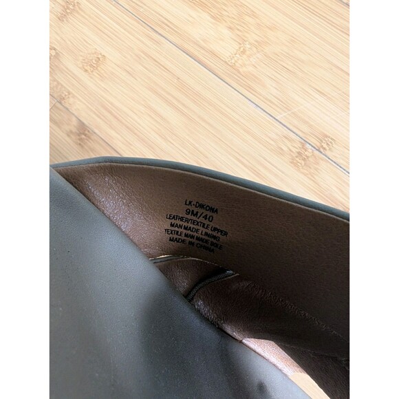 Lucky Brand Womens Sz 9 Platform Wedge Leather Woven Sandals Dikona Beige Taupe - Picture 7 of 8